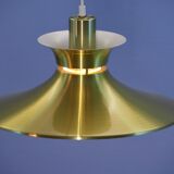 Lampe suspendue danoise en laiton, années 1970