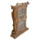 Carved wooden wall display case