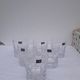 6 whiskey glasses and 6 orange glasses stamped Crystal of Sèvres model Monge