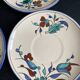 Set of 4 handmade cups and saucers – Hand-painted – Izni style