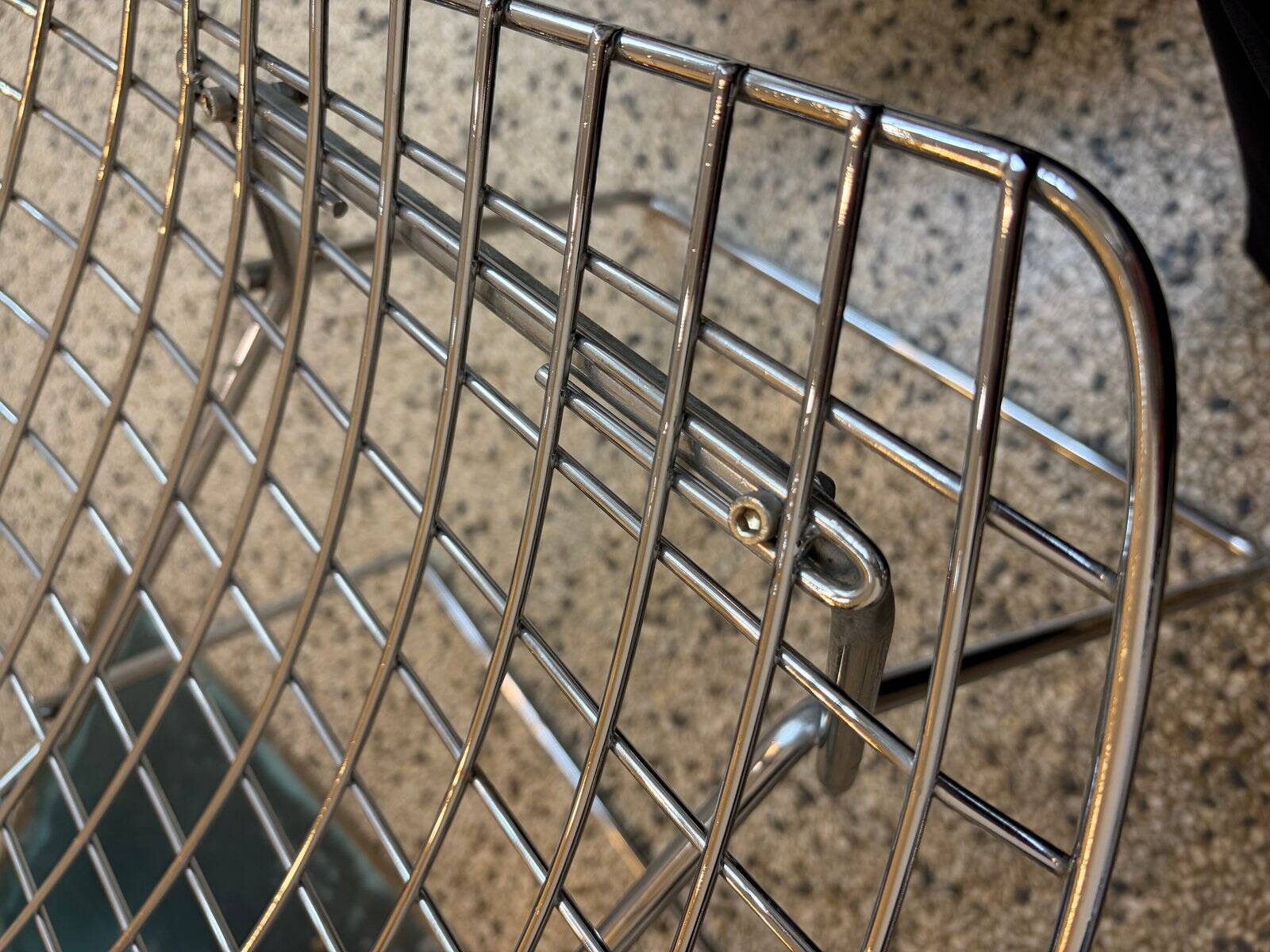 Chrome-plated side chairs by Harry Bertoia for Knoll, 1970s, set of 4