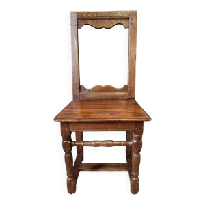 Chaise lorraine en chêne,