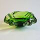 Vide-poche Murano “Vaseline” des Années 70 – Verre d’Uranium Vert Phosphore