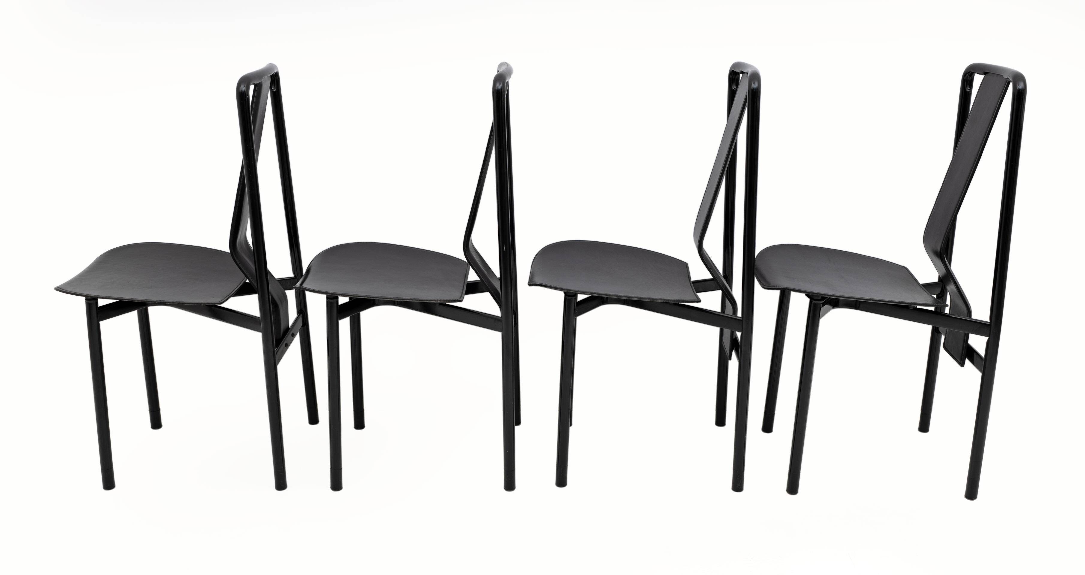 Irma Design Chairs by Achille Castiglioni for Zanotta, 1970s, Set of four