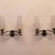 Pair of double lighting wall lights