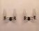 Pair of double lighting wall lights