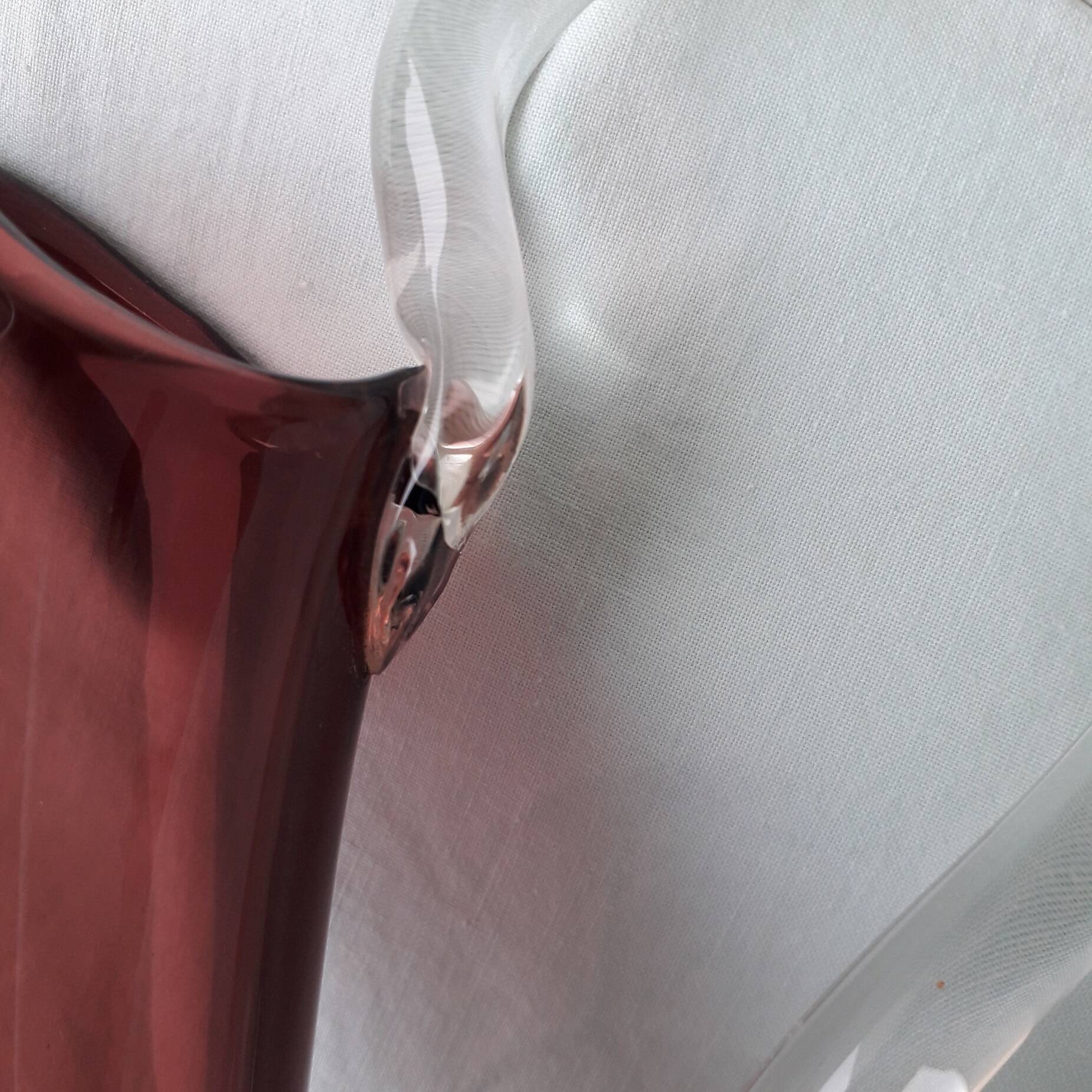 Blown glass jug
