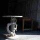 Concrete Garden Pedestal Table, 1950s