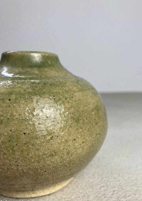Ceramic soliflore vase, John J Dunn