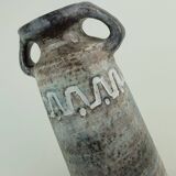 East german 1960s vase heissner keramik model v/32 relief pattern