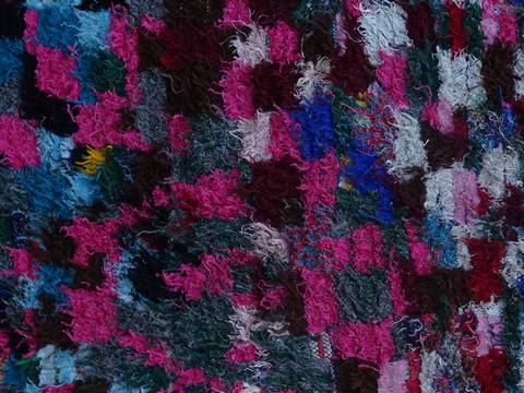 Berber carpet boucharouette wide 175x140 cm