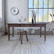 Bistro farmhouse table cherry wood turned legs 180cm