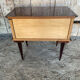 Vintage 1950s-60s Mahogany Veneer Wood Nightstand