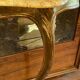 Wall console in gilded wood marble top Louis XV style
