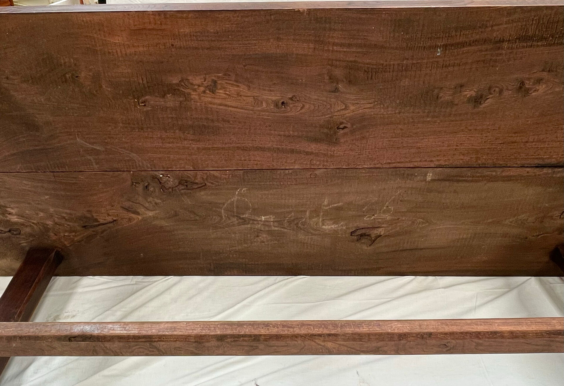 Solid elm farmhouse table