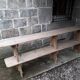 Paire de bancs rustiques 265 cm