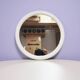Vintage white round mirror Tiger