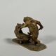 Christophe FRATIN (1801–1864) " Le combat d'ours" sculpture en bronze XIXe