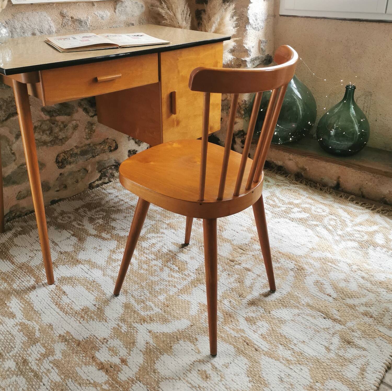 Baumann Vintage Desk and Chair 1960