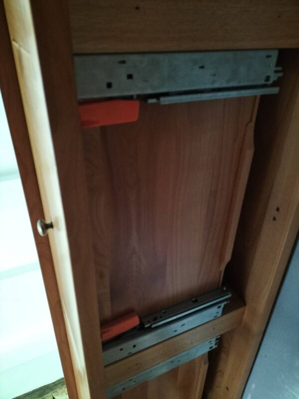 Console en merisier moderne