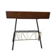 Vintage Side Table With Magazine Holder, 1960s