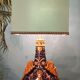 19th century Gien ceramic lamp