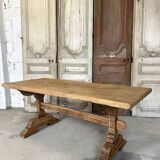 Raw bleached wood table