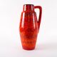 Vase en céramique rouge, design allemand, années 1960, fabriqué en Allemagne de l'Ouest.