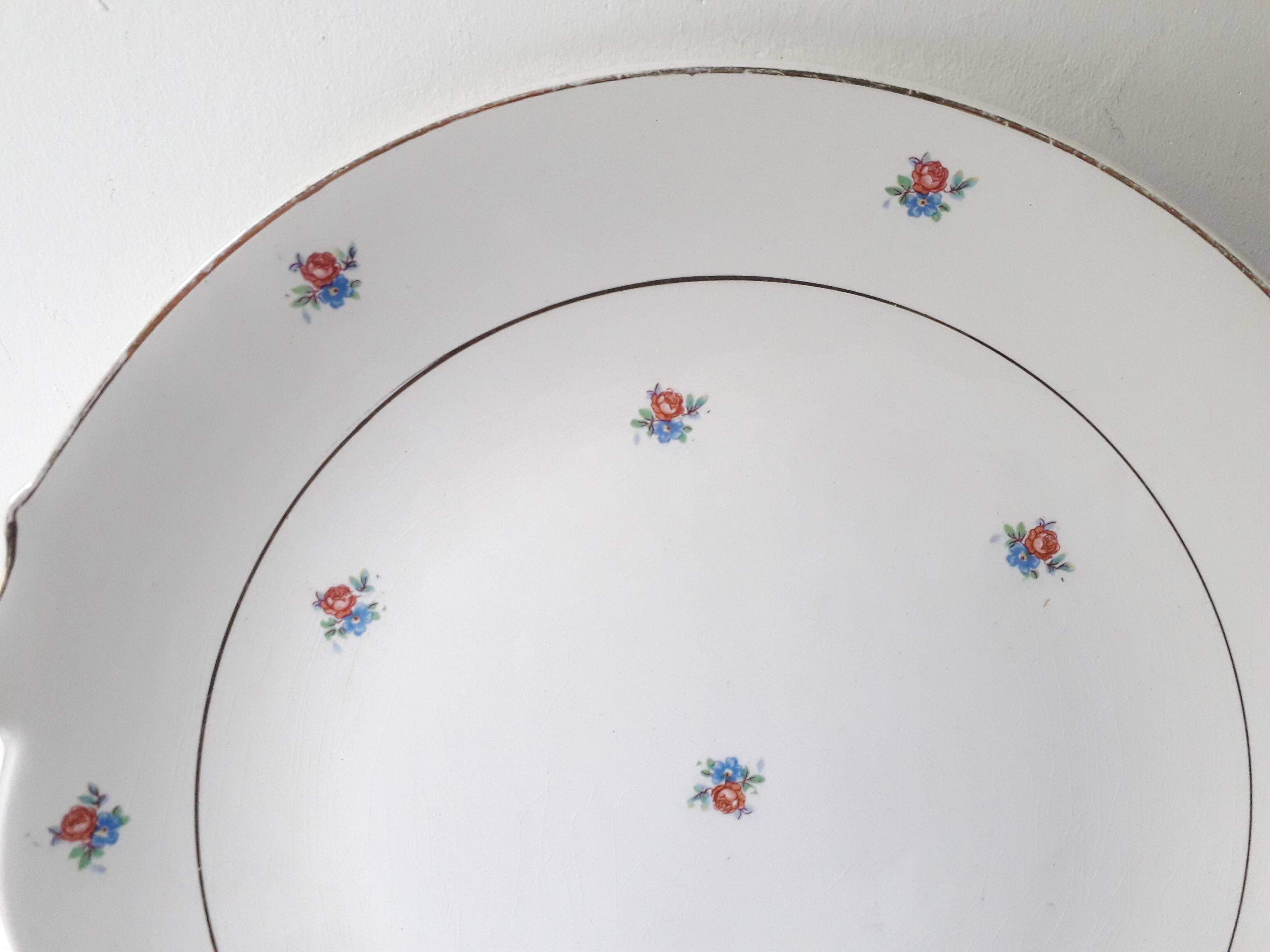 Luneville porcelain pie dish (29cm) A1