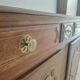 Large buffet in Regency style with carved shell in solid oak - 1900