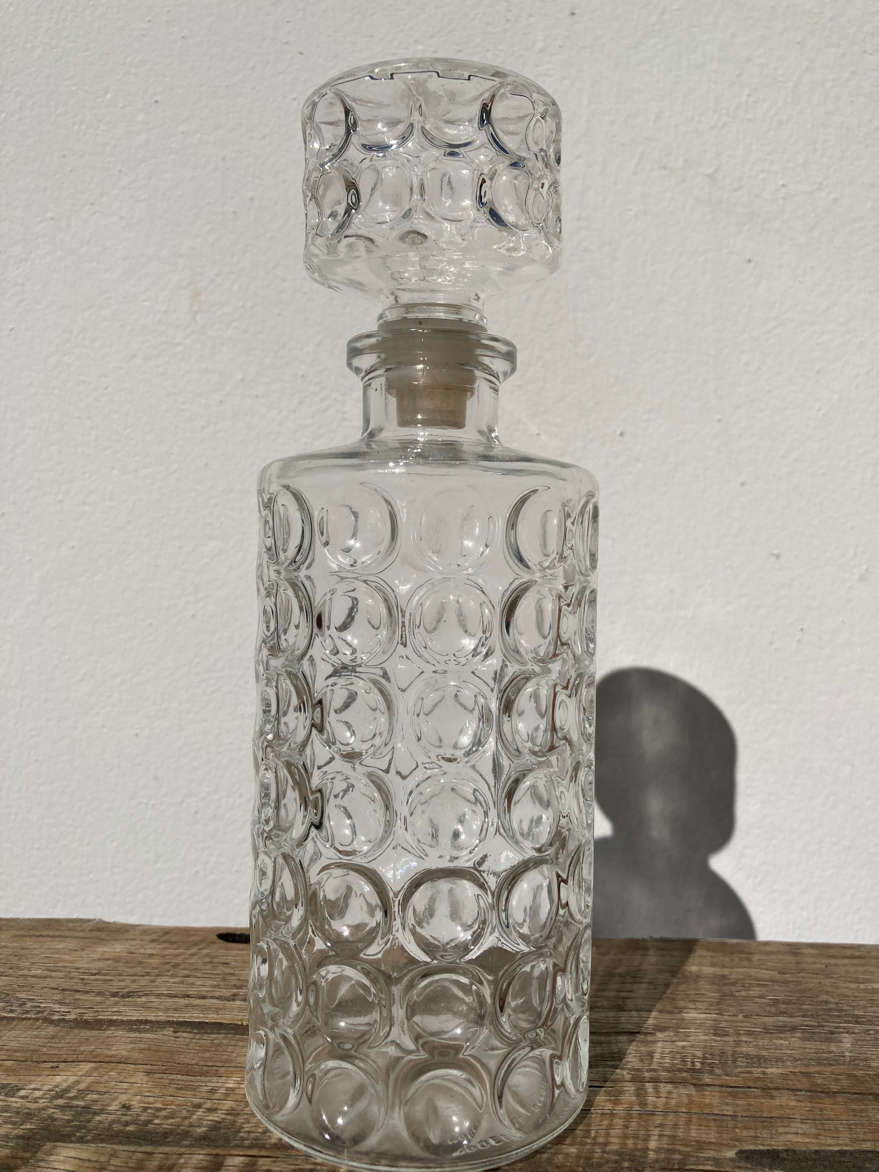 Vintage round whisky decanter