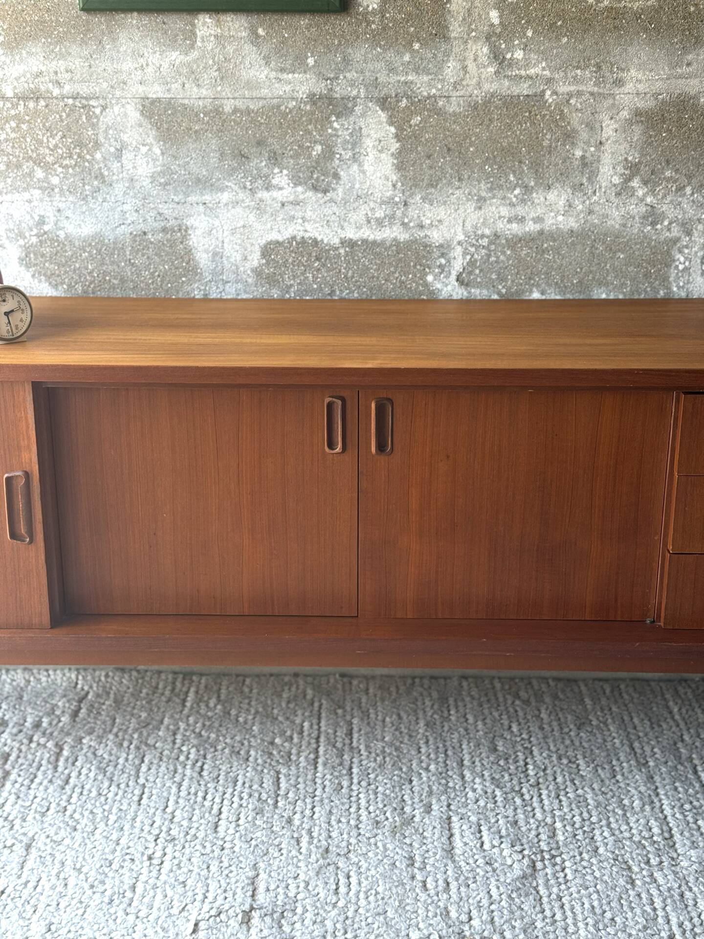 Vintage Scandinavian teak sideboard, 1960.
