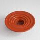 Candle holder or decorative bowl in glazed ceramic, mid-20th century.