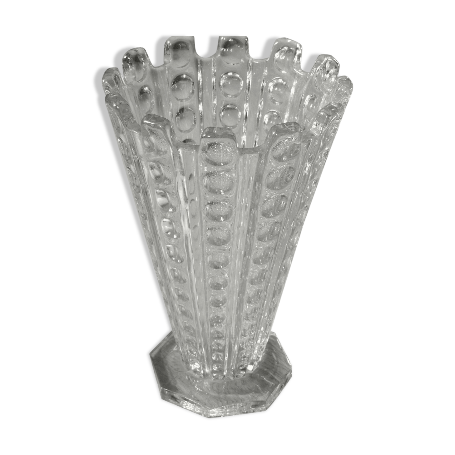 Art deco glass vase