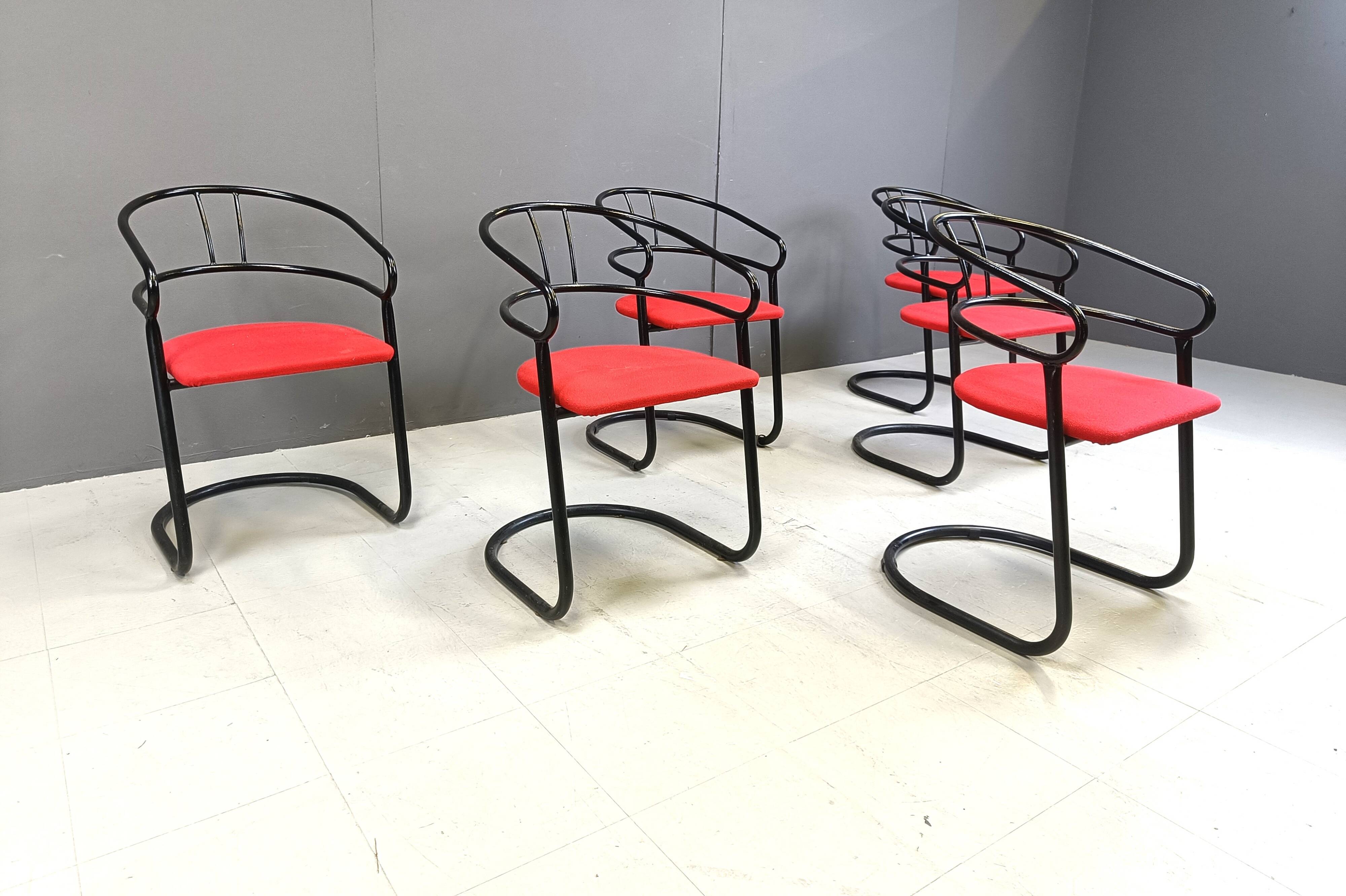Post modern dining chairs, 1980s