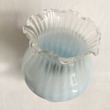 Pair of vintage glass tulip wall lights