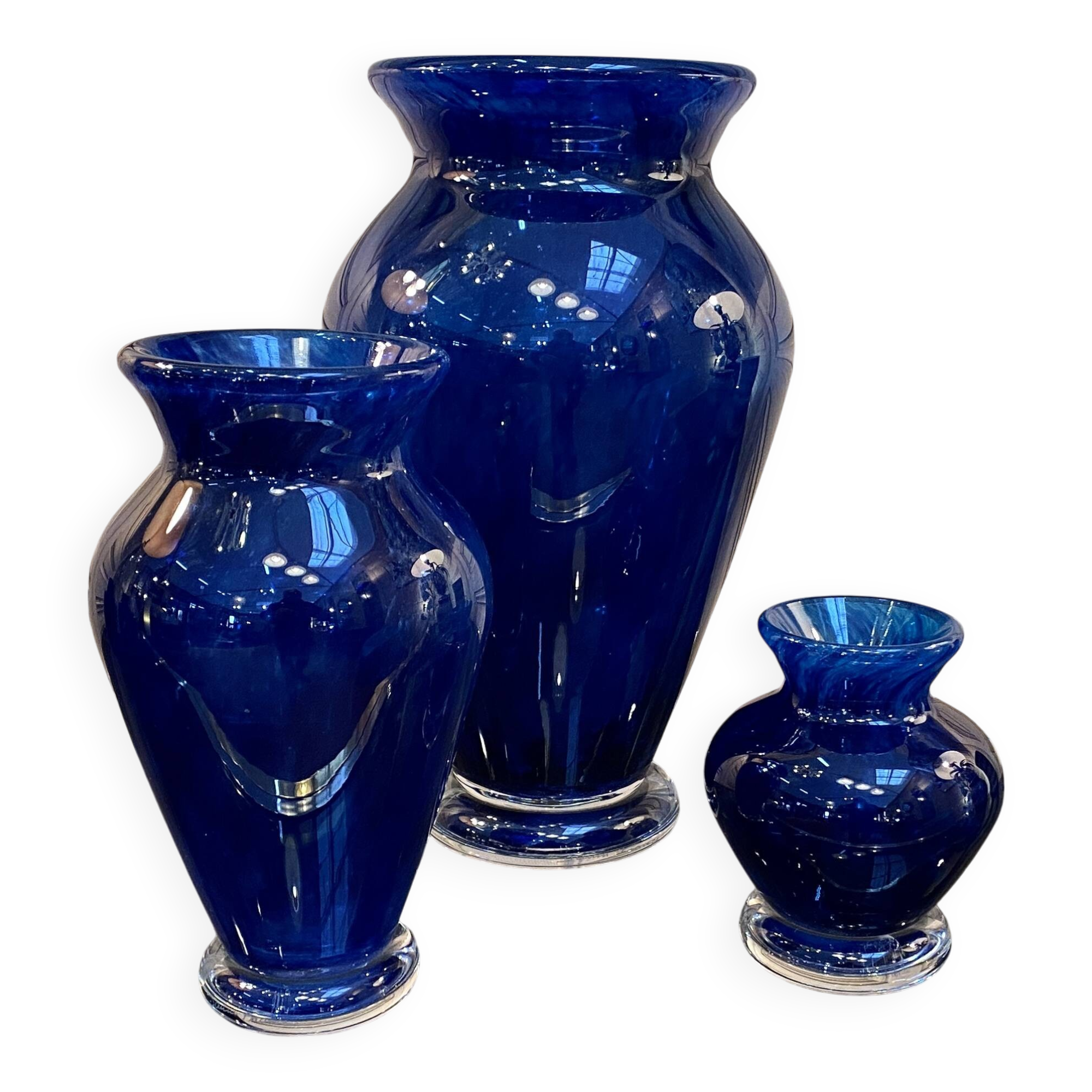 Daum series of three vases