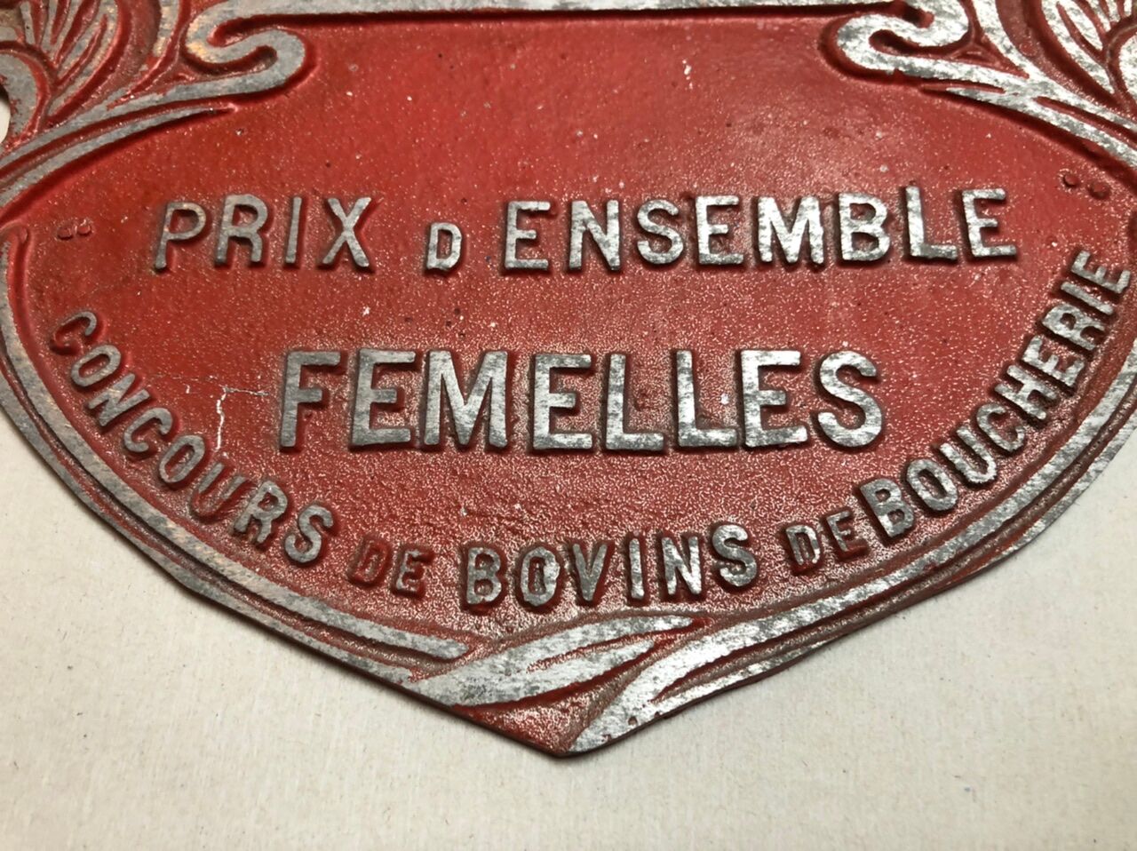 Plaque competition agricole Saint Christophe in brionnais