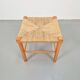 Vintage Danish Rope Stool in Beech, 1960s