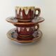 2 bistro coffee cups