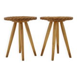 1970s Pair of Jan Kalous Side Tables for ULUV, Czechoslovakia