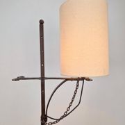 Lampe de sol brutaliste en fer forgé, années 1950