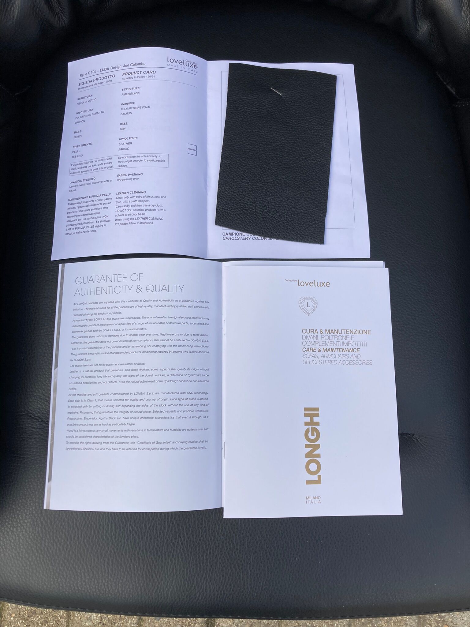 Joe Colombo Elda design armchair, Longhi edition