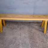Bench 140 cm old solid wood with patina