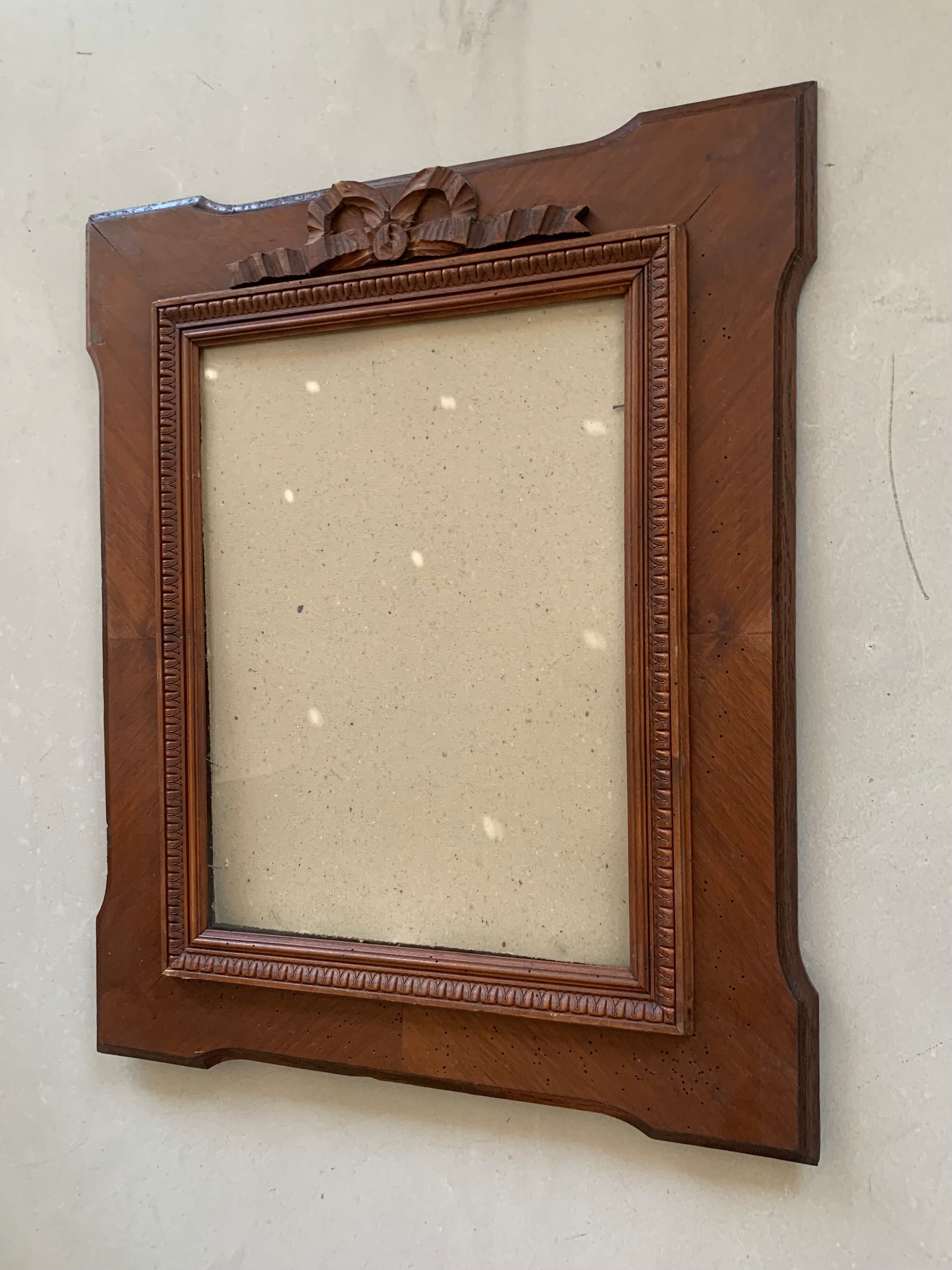 Old wood frame / carved knot