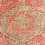 3x12 Red Tribal Turkish Runner Rug 83x370Cm SK 24645