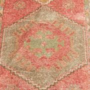 3x12 Red Tribal Turkish Runner Rug 83x370Cm SK 24645