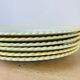 Set of 6 flat plates vintage earthenware