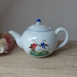 Rare teapot and cups ctc design atlanta usa in earthenware duck model