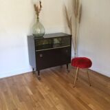 Vintage rolling bar cabinet